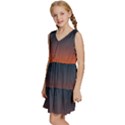 Sky gradient Kids  Sleeveless Tiered Mini Dress View2