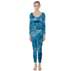 Blue Water Speech Therapy Long Sleeve Catsuit by artworkshop