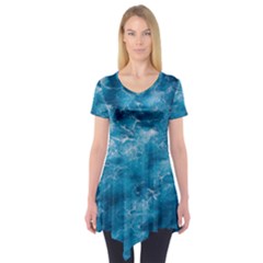 Blue Water Speech Therapy Short Sleeve Tunic  by artworkshop