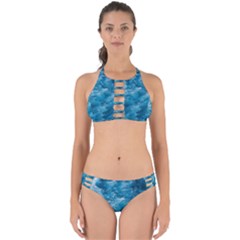 Blue Water Speech Therapy Perfectly Cut Out Bikini Set by artworkshop