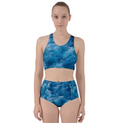 Blue Water Speech Therapy Racer Back Bikini Set by artworkshop