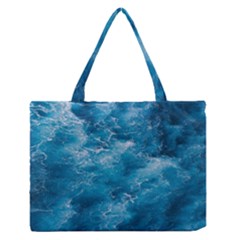 Blue Water Speech Therapy Zipper Medium Tote Bag by artworkshop