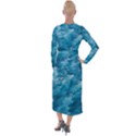 Blue Water Speech Therapy Velvet Maxi Wrap Dress View2