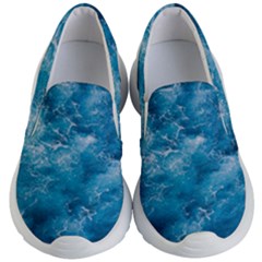 Blue Water Speech Therapy Kids Lightweight Slip Ons by artworkshop