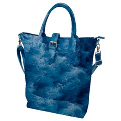 Blue Water Speech Therapy Buckle Top Tote Bag by artworkshop