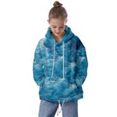 Blue Water Speech Therapy Kids  Oversized Hoodie by artworkshop