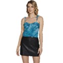 Blue Water Speech Therapy Flowy Camisole Tie Up Top View1