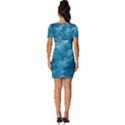 Blue Water Speech Therapy Fitted Knot Split End Bodycon Dress View4