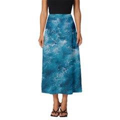 Blue Water Speech Therapy Classic Midi Chiffon Skirt