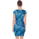 Blue Water Speech Therapy Capsleeve Drawstring Dress  View2