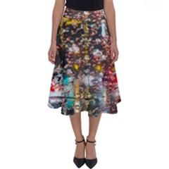 Water Droplets Perfect Length Midi Skirt by artworkshop