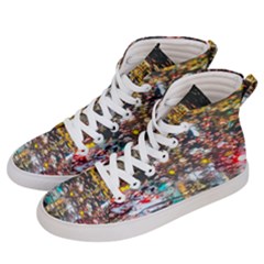 Water Droplets Women s Hi-top Skate Sneakers by artworkshop