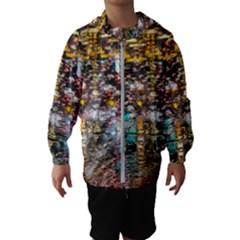 Water Droplets Kids  Hooded Windbreaker by artworkshop