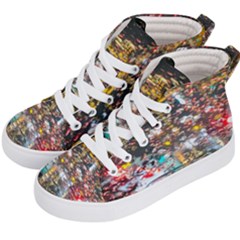 Water Droplets Kids  Hi-top Skate Sneakers by artworkshop