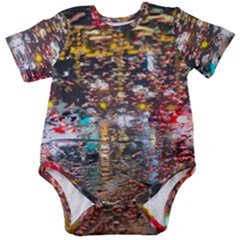 Water Droplets Baby Short Sleeve Bodysuit by artworkshop