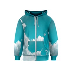 Clouds Hd Wallpaper Kids  Zipper Hoodie