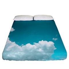 Clouds Hd Wallpaper Fitted Sheet (california King Size) by artworkshop