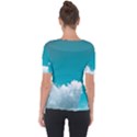 Clouds hd wallpaper Shoulder Cut Out Short Sleeve Top View2