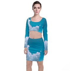 Clouds Hd Wallpaper Top And Skirt Sets by artworkshop