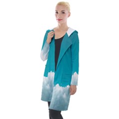 Clouds Hd Wallpaper Hooded Pocket Cardigan by artworkshop