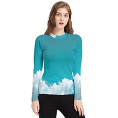 Clouds Hd Wallpaper Women s Long Sleeve Rash Guard by artworkshop