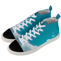 Clouds Hd Wallpaper Men s Mid-top Canvas Sneakers by artworkshop