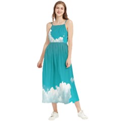 Clouds Hd Wallpaper Boho Sleeveless Summer Dress by artworkshop