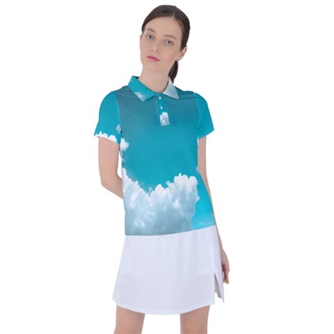 Clouds Hd Wallpaper Women s Polo Tee by artworkshop