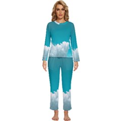 Clouds Hd Wallpaper Womens  Long Sleeve Lightweight Pajamas Set