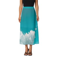 Clouds Hd Wallpaper Classic Midi Chiffon Skirt