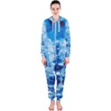 Water Blue wallpaper Hooded Jumpsuit (Ladies) View1