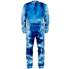 Water Blue Wallpaper Onepiece Jumpsuit (men) by artworkshop