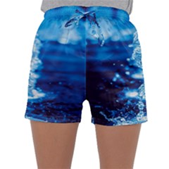 Water Blue Wallpaper Sleepwear Shorts by artworkshop