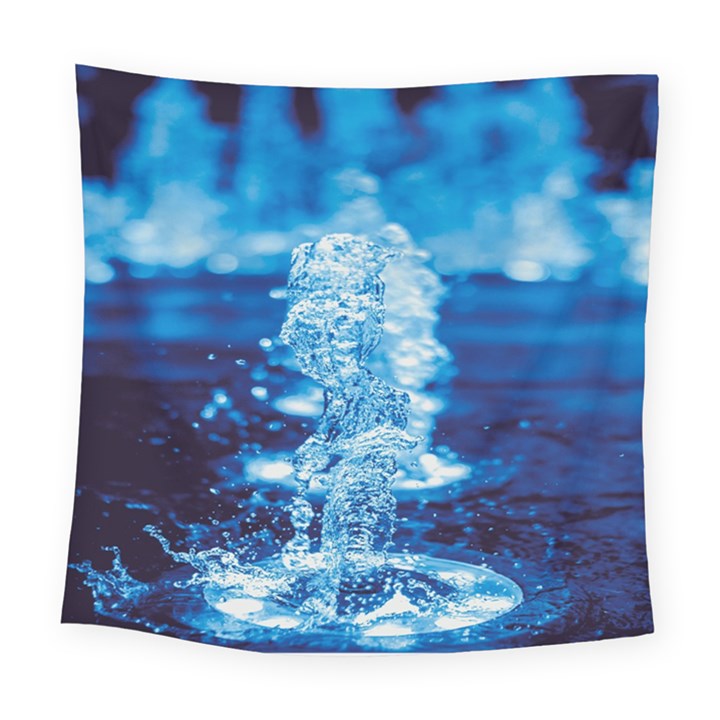 Water Blue wallpaper Square Tapestry (Large)