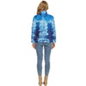 Water Blue wallpaper Women s Puffer Bubble Jacket Coat View4