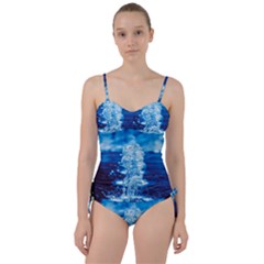 Water Blue Wallpaper Sweetheart Tankini Set by artworkshop