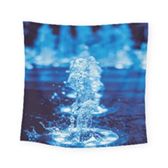 Water Blue Wallpaper Square Tapestry (small) by artworkshop