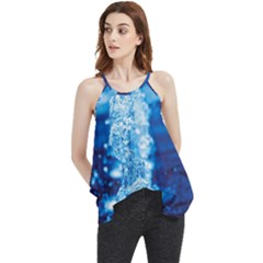 Water Blue Wallpaper Flowy Camisole Tank Top by artworkshop