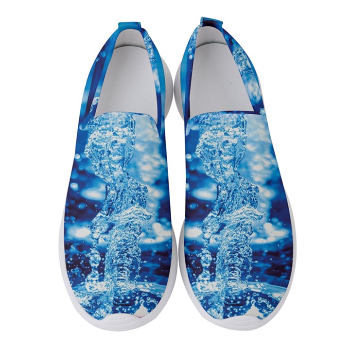 Water Blue wallpaper Women s Slip On Sneakers