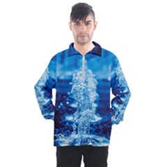 Water Blue Wallpaper Men s Half Zip Pullover