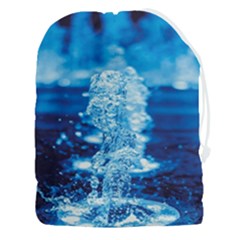 Water Blue Wallpaper Drawstring Pouch (3xl) by artworkshop