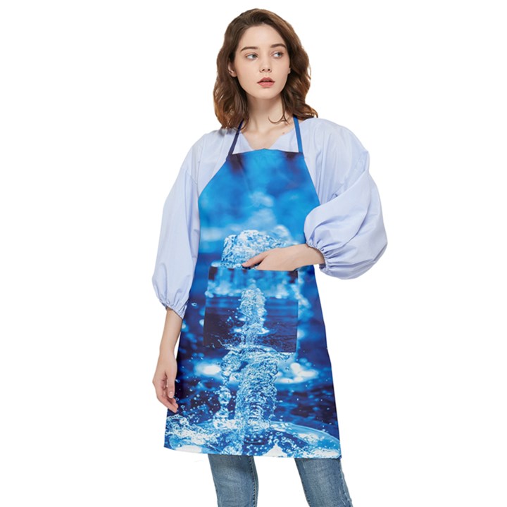 Water Blue wallpaper Pocket Apron