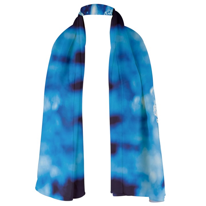 Water Blue wallpaper Lightweight Scarf 