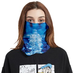 Water Blue Wallpaper Face Covering Bandana (two Sides) by artworkshop