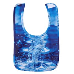 Water Blue Wallpaper Baby Bib by artworkshop