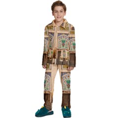 Mosque Kids  Long Sleeve Velvet Pajamas Set by artworkshop