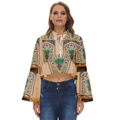 Mosque Boho Long Bell Sleeve Top by artworkshop