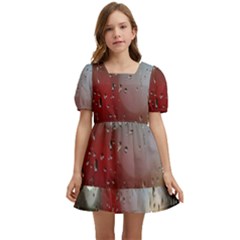 Rain On Window Kids  Short Sleeve Dolly Dress by artworkshop