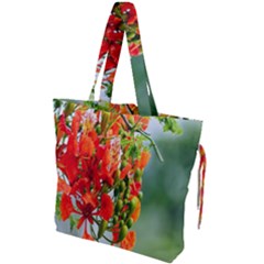 Gathering Sping Flowers Wallpapers Drawstring Tote Bag