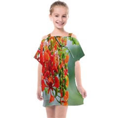 Gathering Sping Flowers Wallpapers Kids  One Piece Chiffon Dress by artworkshop